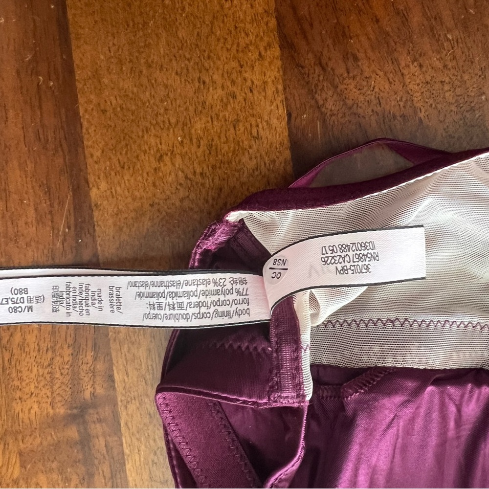 Victoria Secret Purple/Pink Bralette Set Size Medium NWT - Picture 6 of 16